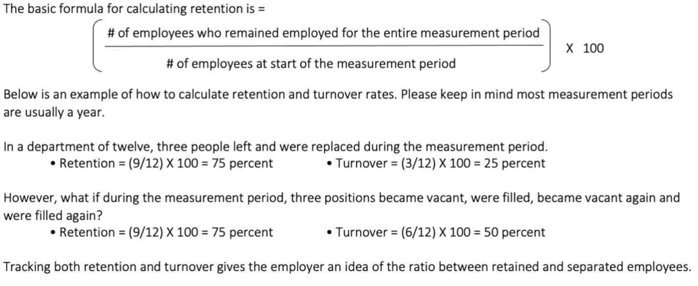 How to calcultate employee turnover rate