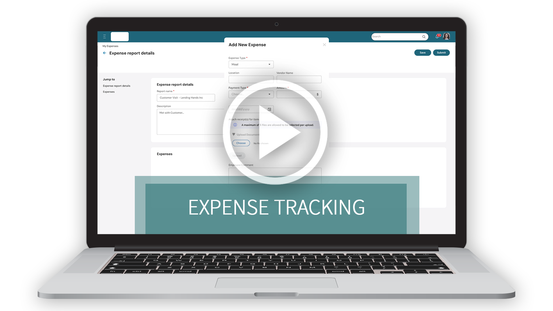 Expense Tracking Demo Video Thumbnail