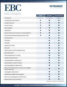 HR Services Comparison