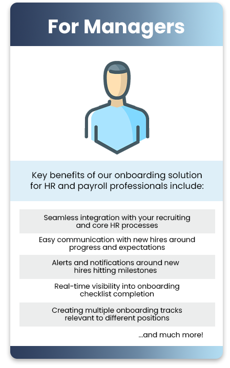 Onboarding Features for Managers