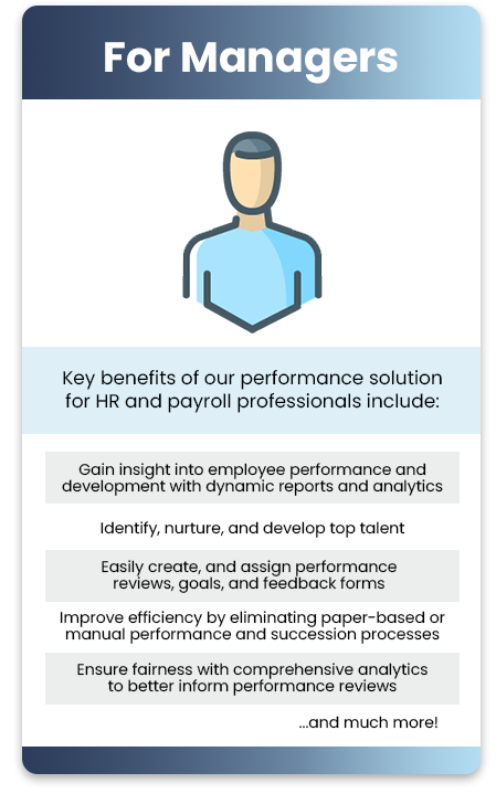 Performance Features For Managers