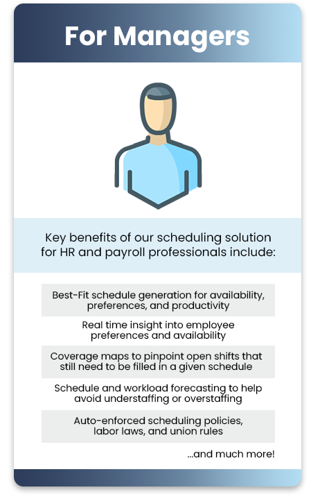 Scheduling Features For Managers