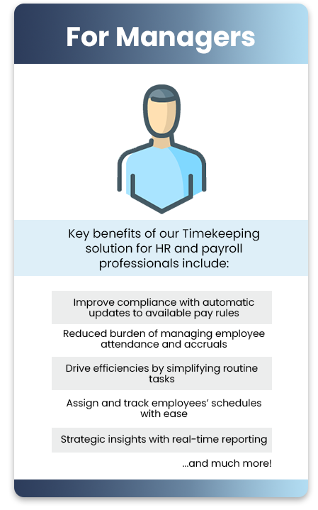 Timekeeping Features - For Managers