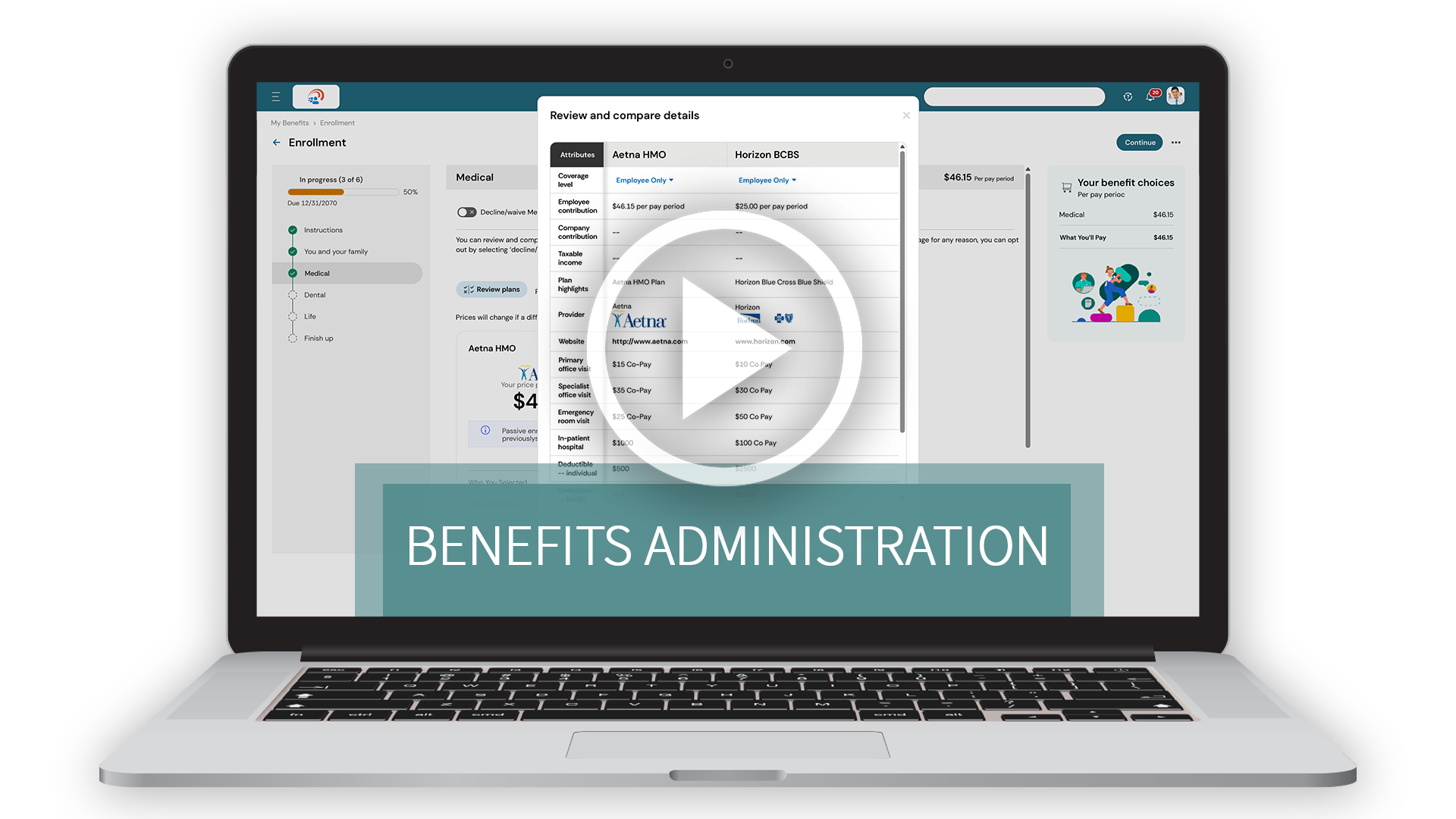 Benefits Administration Demo Video Thumbnail Image